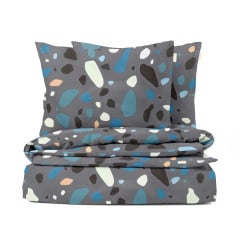 Евро постель без простыни GEMSTONES Cosas серый 200х220 см Березнеговатое