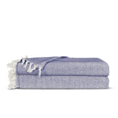 Плед бавовняний COSAS TWISTY 200х230 см CS4 Синій Куйбишеве