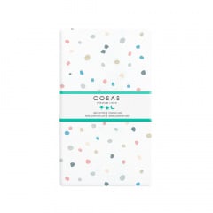 Двуспальная постель с простыней на резинке GREY GEOMETRY CS12 COSAS серый 180х220 см Коломыя