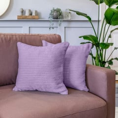 Наволочка 50х50 см Lavander Knitted Braid COSAS Буча