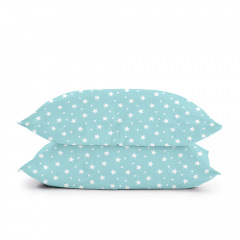 Полутораспальный комплект на резинке COSAS MINT STARFALL CS1 Ранфорс 160х220 см Мятный Петрово