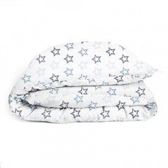 Евро пододеяльник COSAS CLEAR STARS Ранфорс 200х220 см Голубой Бердянск