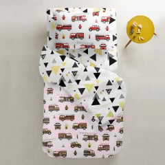 Евро наволочка COSAS FIRE TRUCK Ранфорс 50х70 см Красный Борисполь