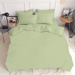 Евро простыня COSAS OLIVE Ранфорс 220х240 см Оливка Лубны