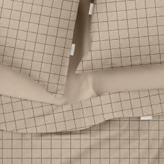 Сімейний комплект постільної білизни BEIGE GEOMETRY CS2 COSAS Бежевий 2х160х220 см Іршава