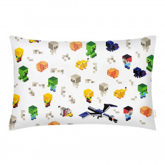 Дитяча постіль без простирадла Minecraft COSAS Зелений 110х140 см Дзензелівка