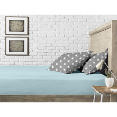 Набір наволочки і простирадло COSAS GREY STARS & SKYEY CS1 Ранфорс 160х200 см Сірий Бородянка