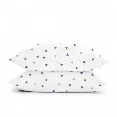 Евро постель с простыней на резинке Delta COSAS Белый 200х220 см Вышгород