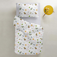 Детская простыня COSAS SMOKY Ранфорс 60х120х12 см Серый Мелитополь