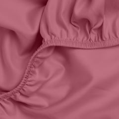 Простыня на резинке сатин 180х200 см 2 шт PUDRA Cosas Пудровый Киев