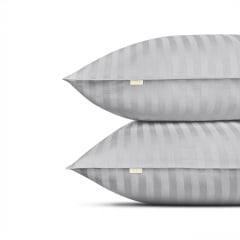 Семейный комплект постельного белья сатин SILVER Cosas серый 2х160х220 см Куйбышево