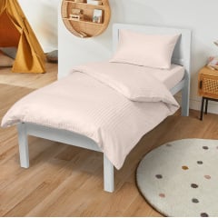 Підліткова постіль сатин з простирадлом на гумці PASTEL CS1 Cosas Сакура 160х220 см Кам'янець-Подільський