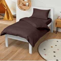 Подростковое постельное белье сатин WALNUT Cosas Шоколад 160х220 см Обухов