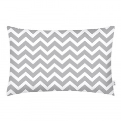 Євро постіль з простирадлом на гумці Grey Zigzag CS1 COSAS сірий 200х220 см Чугуїв