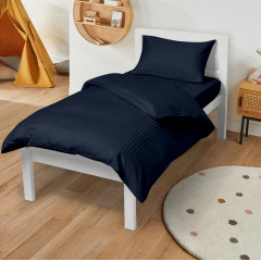 Детское постельное белье сатин в кроватку NAVY Cosas Синий 110х140 см Куйбышево