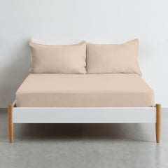 Простынь на резинке COSAS MAGNOLIA Ранфорс 160х200х20 см Кремовая Ивано-Франковск