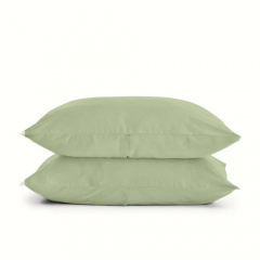 Полуторна постіль з простирадлом на гумці Olive COSAS Оливка 160х220 см Кременець