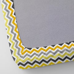 Простынь на резинке COSAS YELLOW ZIGZAG Ранфорс 160х200х20 см Разноцветный Костополь