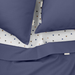 Двуспальная постель с простыней на резинке Nightfall CS4 COSAS Синий 180х220 см Братское