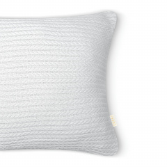 Наволочка COSAS Snow Knitted Braid 40х40 см Білий Бориспіль
