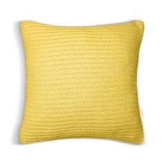 Наволочка COSAS Summer Knitted Braid 45х45 см Жовтий Гуляйполе
