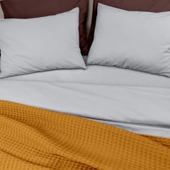 Покривало 160х230 Curcuma Greek Waffle COSAS гірчичний Бориспіль