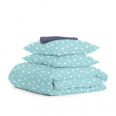 Полутораспальный комплект COSAS MINT STARFALL CS1 Ранфорс 160х220 см Мятный Буча