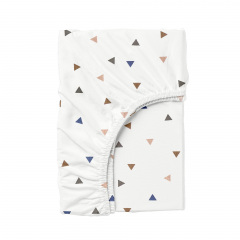 Набор Простыня на резинке COSAS STORMY/DELTA Ранфорс 160х200х20 см 2 шт Стальной/Белый Гуляйполе