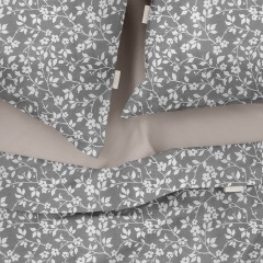 Набір наволочок COSAS FLOWERS Ранфорс 50х70 см Пісочний Братське