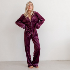 Піжама жіноча COSAS Velour Harmony XS Марсала Кропивницький