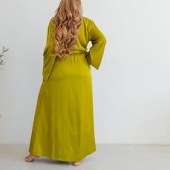 Женский халат COSAS Silky Cloud L-XL Зеленый Братское