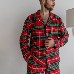 Мужская пижама COSAS SleepWay S Красно-зеленый (SleepWay_red_green_S) Киев