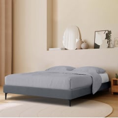 Ліжко двоспальне COSAS Mandarin Lava 180x200 см Антрацит Київ