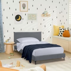 Ліжко односпальне COSAS Mandarin Iron 90х200 см Граніт Новомосковськ