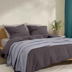 Плед-покрывало косичка COSAS 200х220 см Smoky Knitted Braid Серый Ахтырка