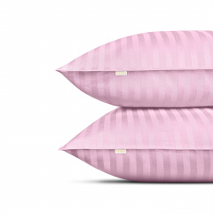 Евро постель сатин с простыней на резинке BUBBLE CS1 Cosas розовый 200х220 см Южноукраинск