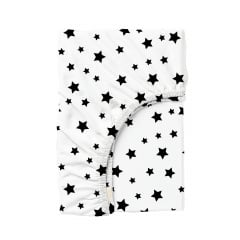 Простирадло на резинці 160х200 см BLACK STARS COSAS Чорний Братське