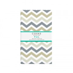 Простирадло на гумці 80х160 см GREY ZIGZAG CS3 COSAS Бежевий Гуляйполе