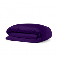 Двоспальна постіль з простирадлом на гумці Dark Plum COSAS Фіолетовий 180х220 см Івано-Франківськ