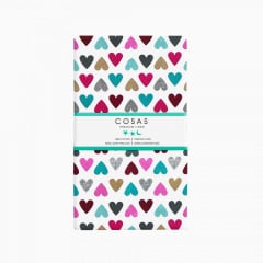 Полуторна постіль з простирадлом на гумці COSAS Mint LOVE CS1 160х220 см Різнокольоровий Ковель