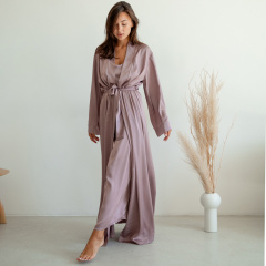 Женский халат COSAS Silky Cloud L-XL Сиреневый Киев