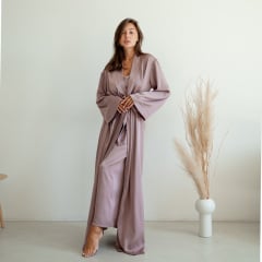 Женский халат COSAS Silky Cloud L-XL Сиреневый Киев