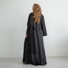 Женский халат COSAS Silky Cloud S-M Черный Киев