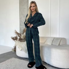Пижама женская COSAS Scottish L-XL Сине-зеленый (188Scottish_blue_green_ML) Вышгород