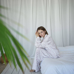 Пижама женская COSAS Tessa M Бело-розовый Одесса