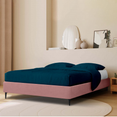 Ліжко двоспальне COSAS Kiwi Rosette 160x200 см Ліловий Дніпрорудне