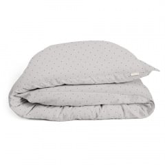 Підліткова постіль з простирадлом на гумці MINI DOTS CS3 COSAS Бежевий 160х220 см Дубно