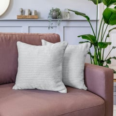 Наволочка COSAS Snow Knitted Braid 50х50 см Белый Киев