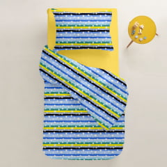 Дитяча постільна білизна у ліжечко Blue Star Line CS2 COSAS Блакитний 110х140 см Жмеринка