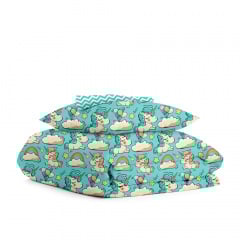 Детское постельное белье Mint Unicorn ZIG COSAS Мятный 110х140 см Кременец